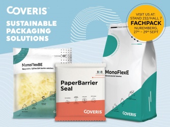 A Coveris folytatja a Hulladékmentesség küldetését a műanyag és papír alapú csomagolás innovatív kiemeléseivel a FachPack 2022-en